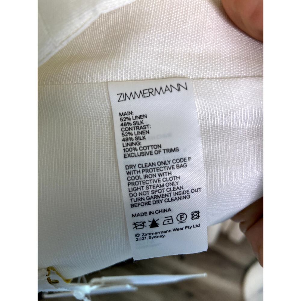 Zimmermann Postcard Bodice Top size US 6 - Picture 7 of 10